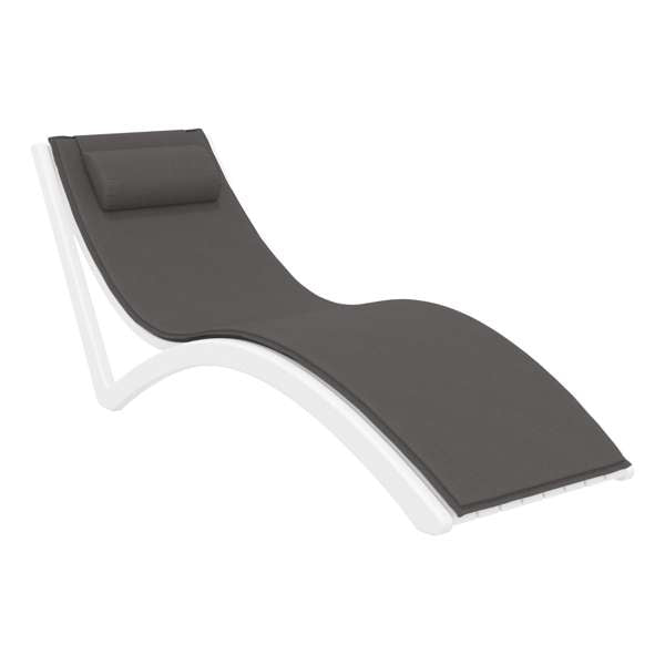 Siesta Slim Sun Lounger (Available in Black, White, Anthracite & Taupe - with / without cushion)