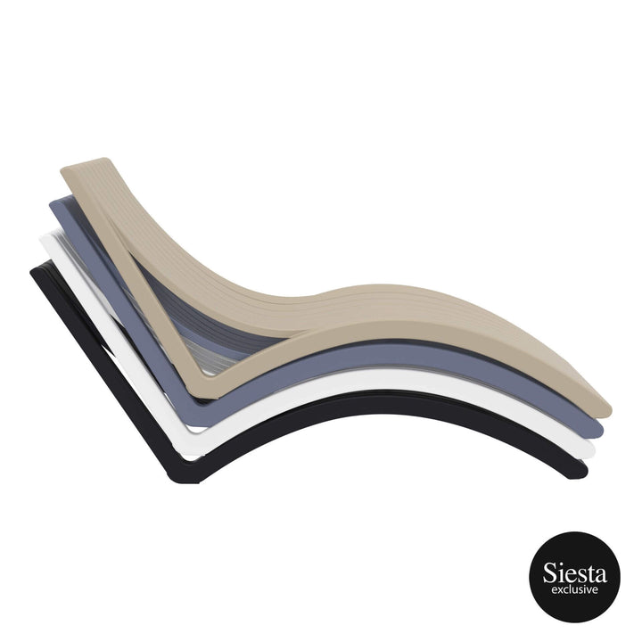 Slim Sunlounger/Ocean Side Table 3pc Package