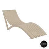 Siesta Slim Sunlounger & Ocean Side Table - 3pc Package