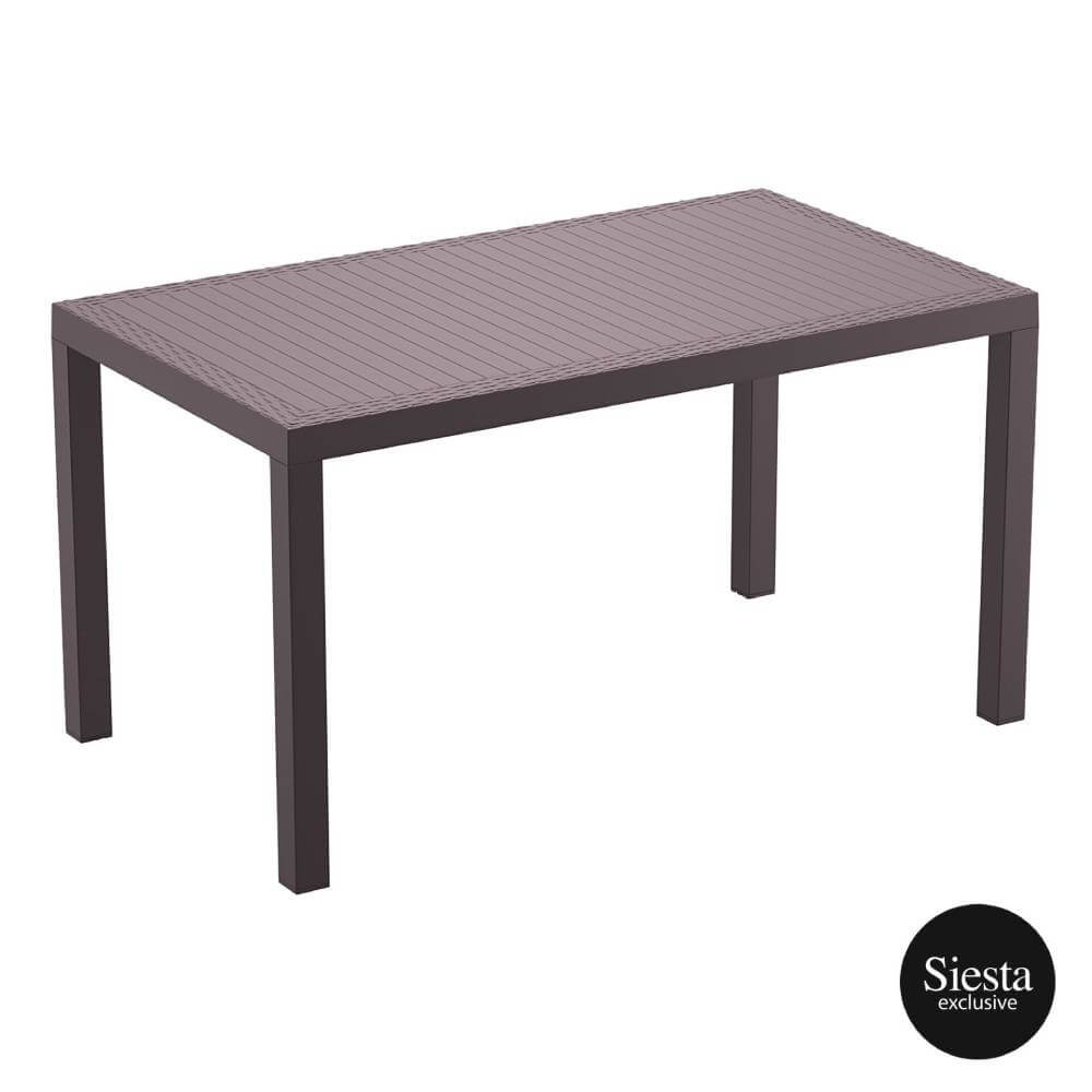 Orlando 140 Table Florida Chair 4 Seat Package - White