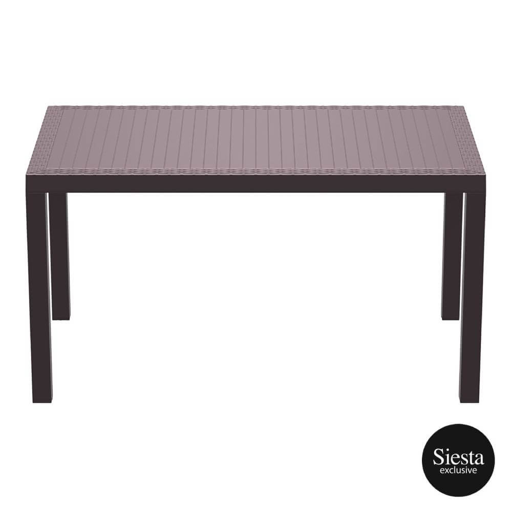 Orlando 140 Table Florida Chair 4 Seat Package - White