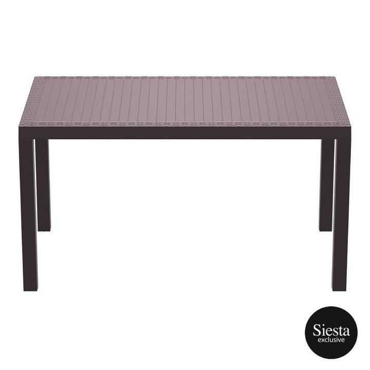 Orlando 140 Table Florida Chair 4 Seat Package - White