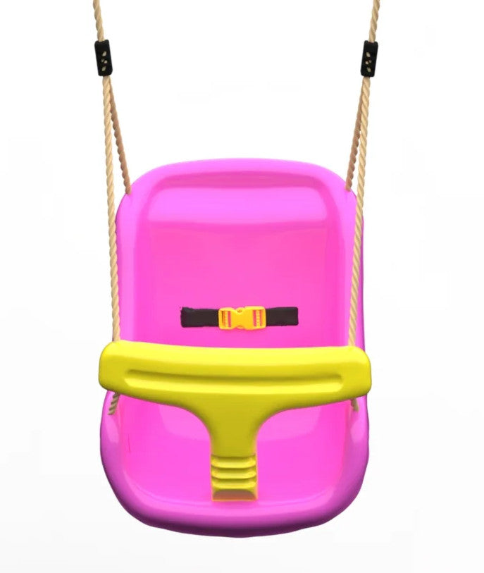 Plum Play Baby Swing Seat with Rope Extensions (Red or Pink)