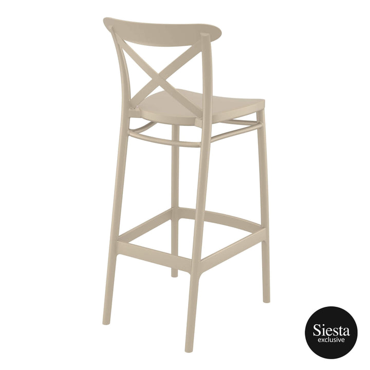 Vegas Bar Table/Cross Barstool 75 4 Seat Package