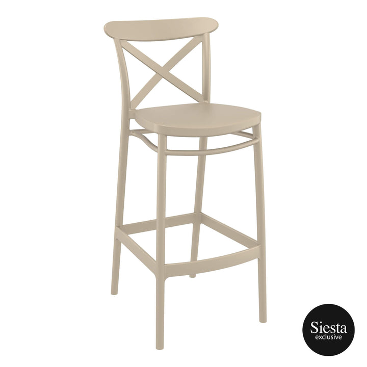 Vegas Bar Table/Cross Barstool 75 4 Seat Package