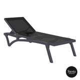 Siesta Pacific Sunlounger & Ocean Side Table - 4pc Package