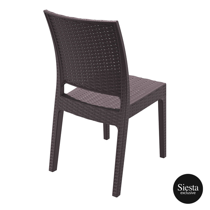 Orlando 140 Table Florida Chair 4 Seat Package - White