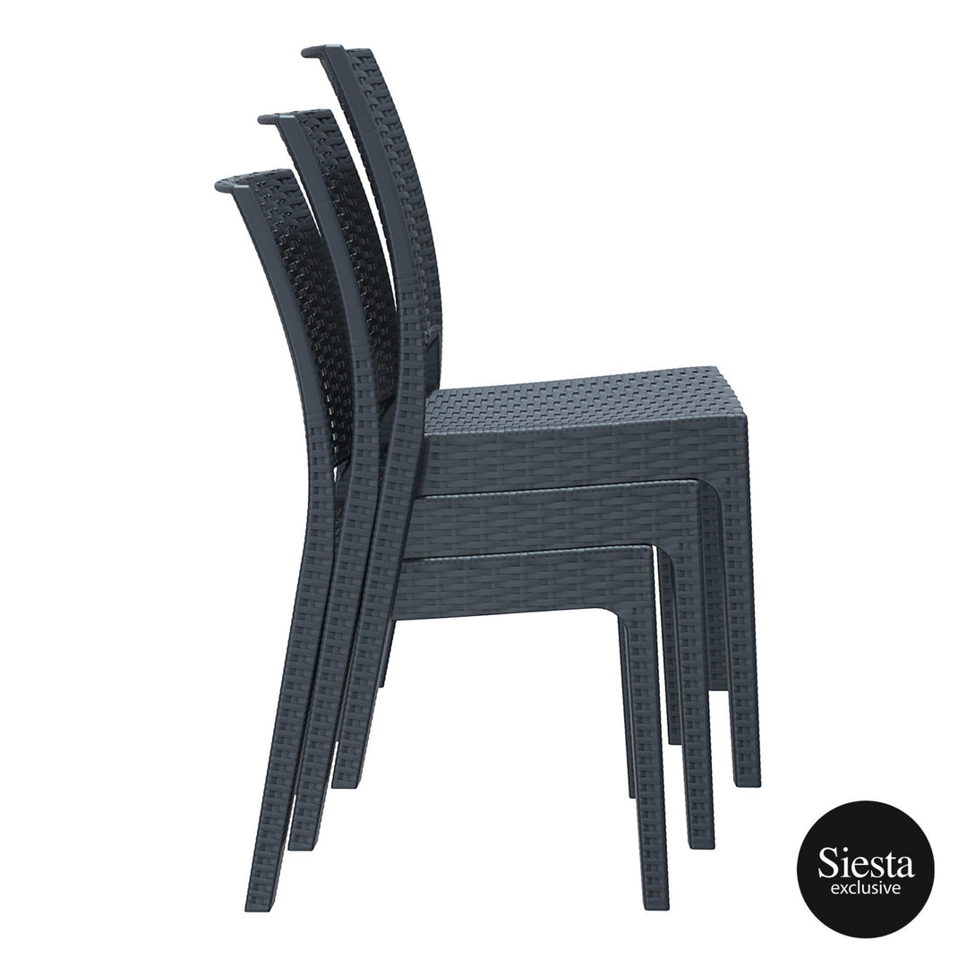 Orlando 140 Table Florida Chair 4 Seat Package - White