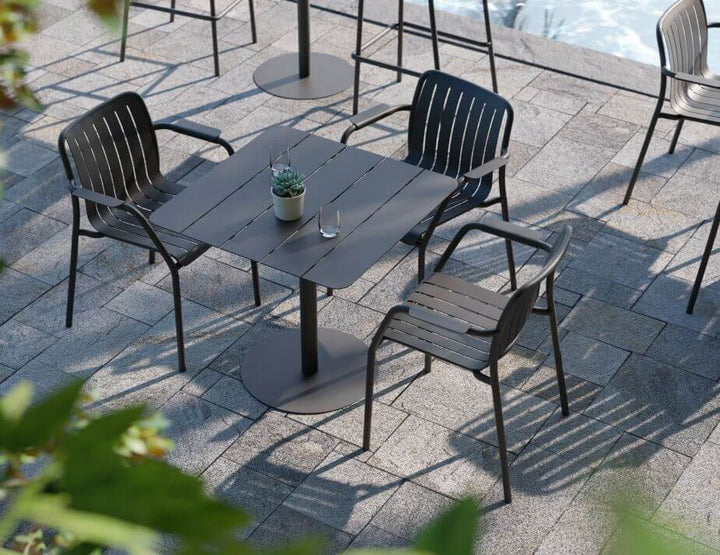 Roku Outdoor Armchair - No Cushion (Avail in Eucalyptus Green, White & Charcoal)