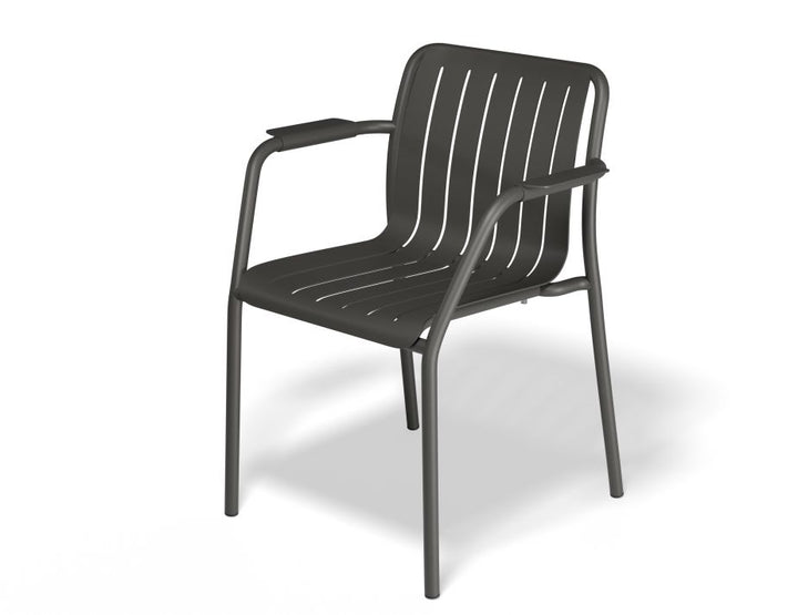 Roku Outdoor Armchair - No Cushion (Avail in Eucalyptus Green, White & Charcoal)