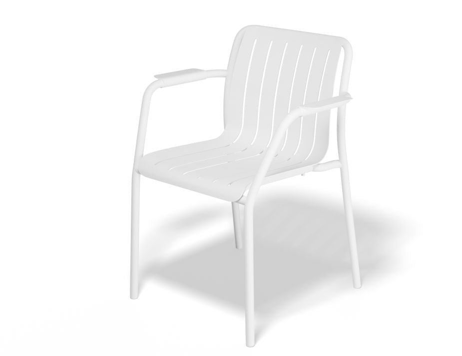 Roku Outdoor Armchair - No Cushion (Avail in Eucalyptus Green, White & Charcoal)