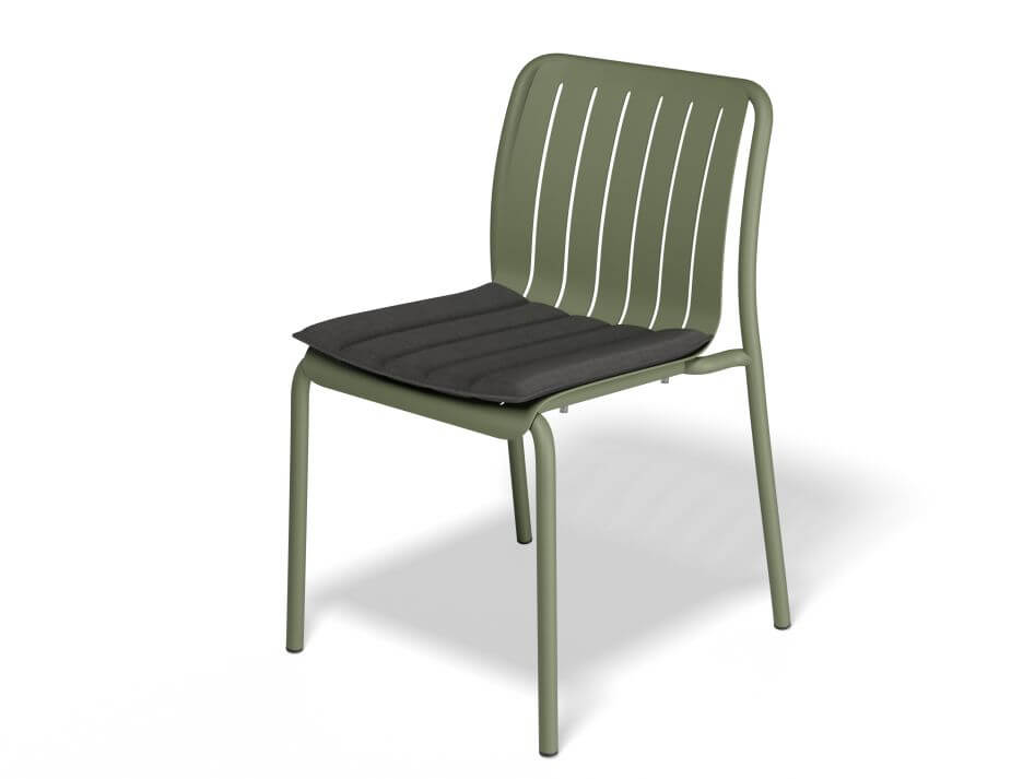 Roku Outdoor Dining Chair - No Cushion (Avail in Eucalyptus Green, White & Charcoal)