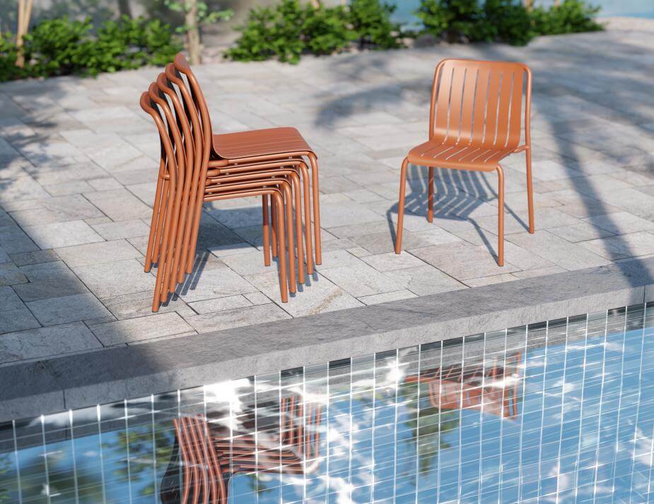 Roku Outdoor Dining Chair - No Cushion