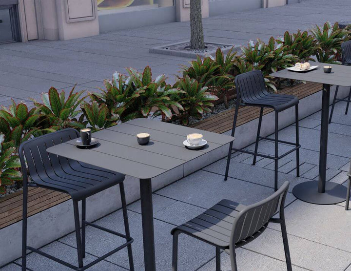 Roku High Bar Table Outdoor (Avail in Eucalyptus Green, White & Charcoal)