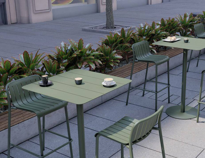 Roku High Bar Table Outdoor (Avail in Eucalyptus Green, White & Charcoal)