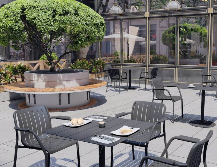 Roku Cafe Table Outdoor (Avail in Eucalyptus Green, White & Charcoal)