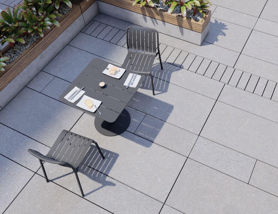 Roku Outdoor Dining Chair - No Cushion (Avail in Eucalyptus Green, White & Charcoal)