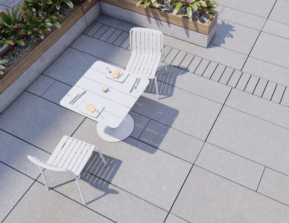 Roku Outdoor Dining Chair - No Cushion (Avail in Eucalyptus Green, White & Charcoal)