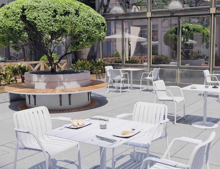 Roku Outdoor Armchair - No Cushion (Avail in Eucalyptus Green, White & Charcoal)