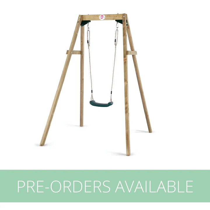 Plum Wooden Single Swing Set