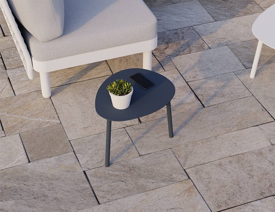 Cetara Outdoor Side Table (Avail in Black, Charcoal, Midnight Blue, Pale Blush, Pale Eucalyptus, Silver Grey, Terracotta & White)