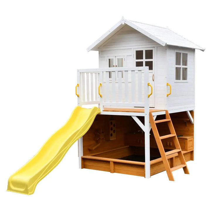 Kidzshack Inspiration Cubby House with Mud Kitchen & Activity Zone