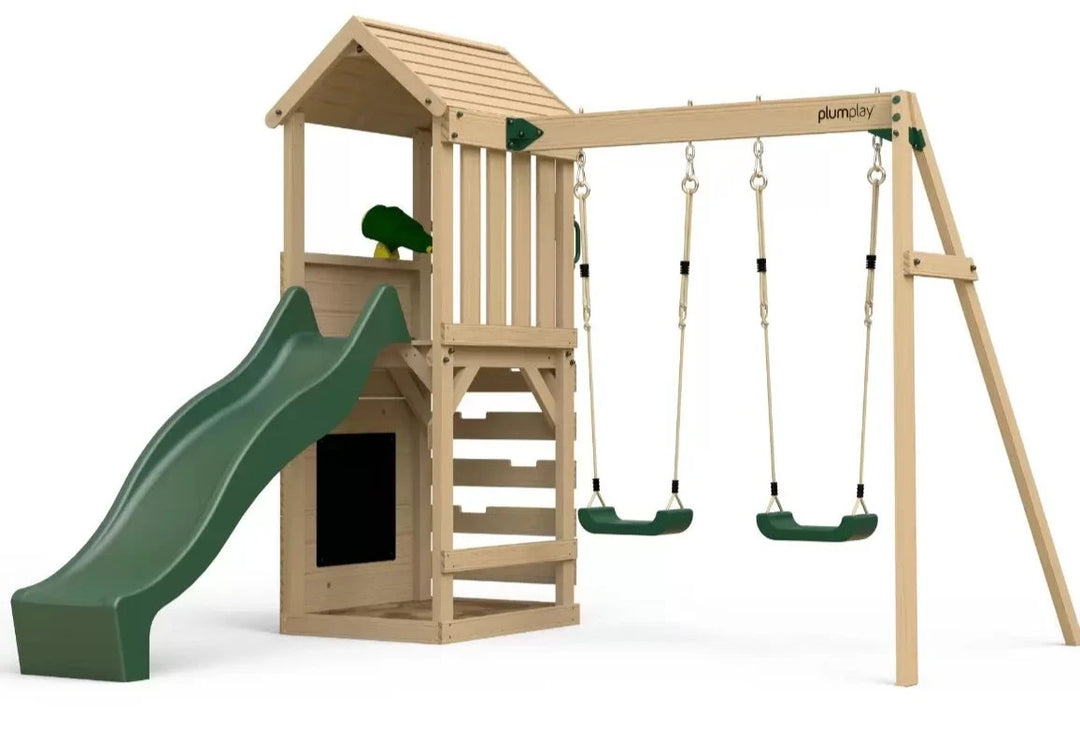 Lookout Tower Play Centre with Swings and Slide