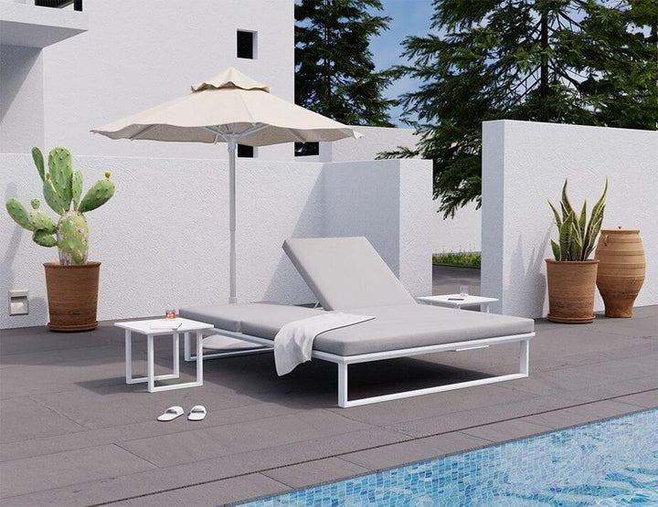 Vivara Sun Lounge - Double (Available in White & Charcoal)