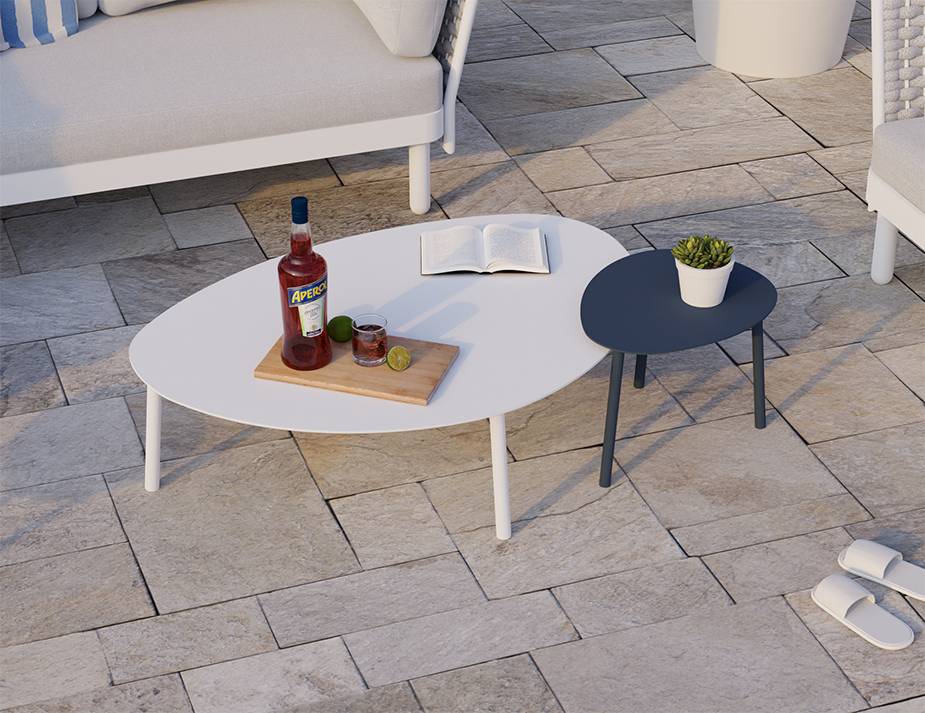 Cetara Outdoor Side Table (Avail in Black, Charcoal, Midnight Blue, Pale Blush, Pale Eucalyptus, Silver Grey, Terracotta & White)