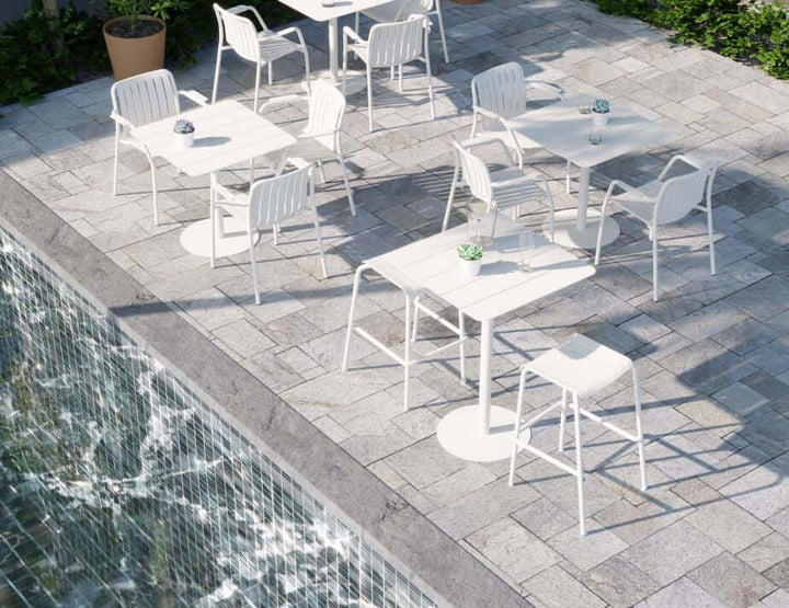 Roku Outdoor Armchair - No Cushion (Avail in Eucalyptus Green, White & Charcoal)