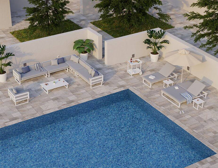 Vivara Sun Lounge - Double (Available in White & Charcoal)