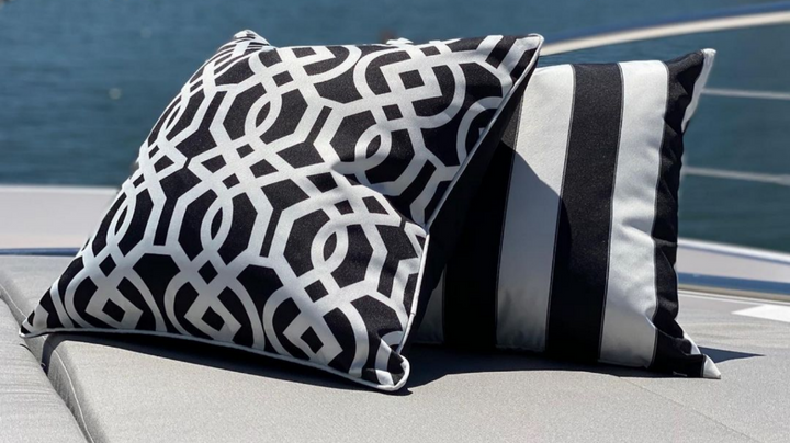 Capri Black & White Outdoor Cushion Cover