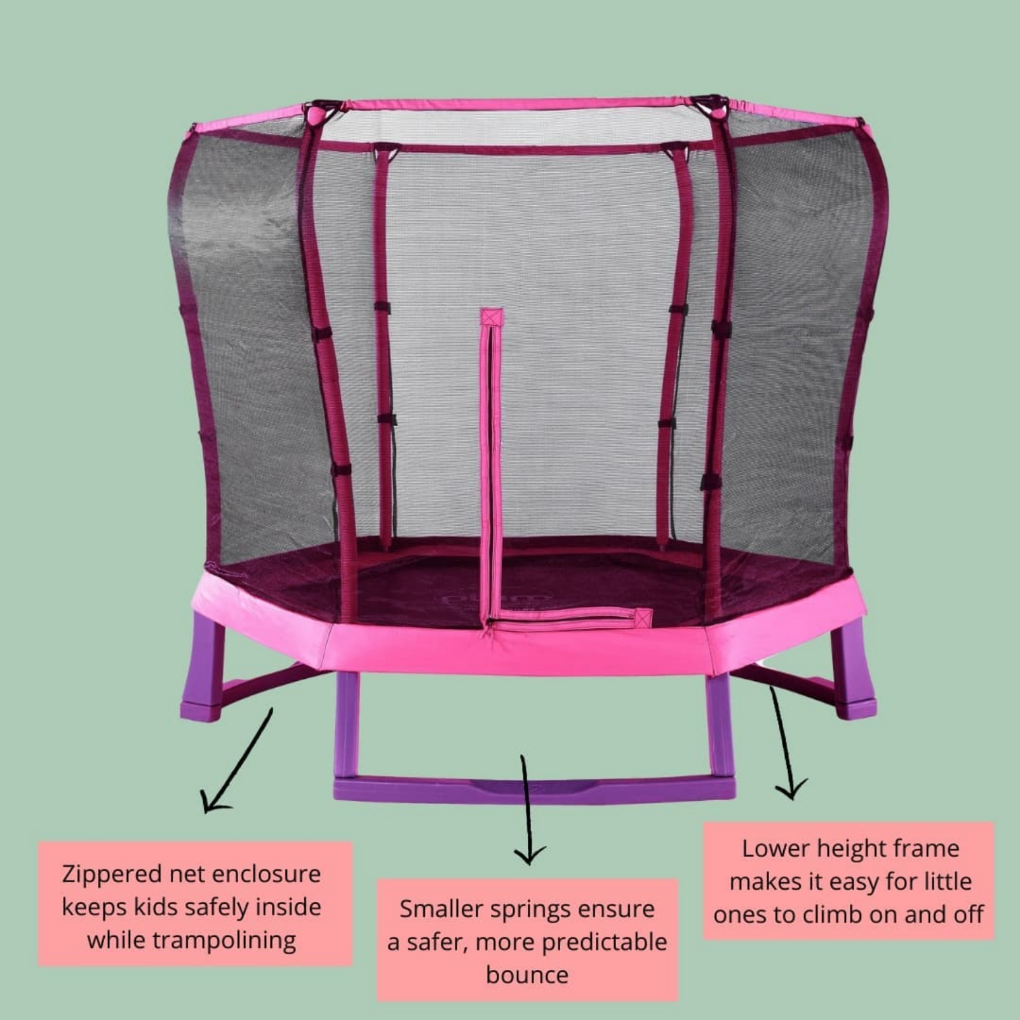 Plum 7ft Junior Jumper Trampoline - Pink