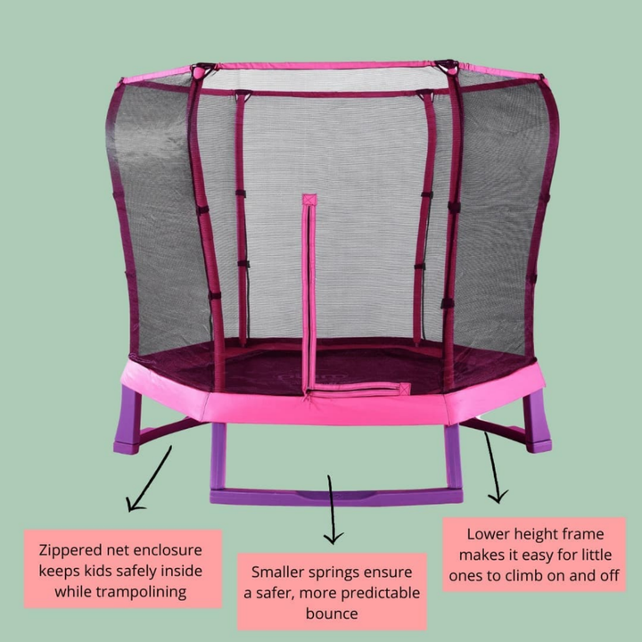 Plum 7ft Junior Jumper Trampoline - Pink