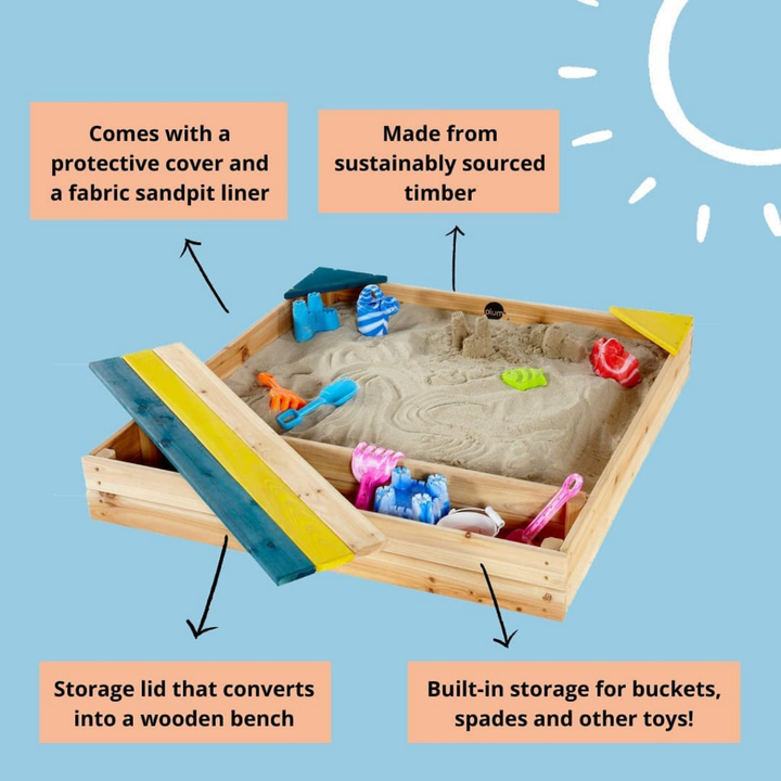 Plum Store It Wooden Sandpit