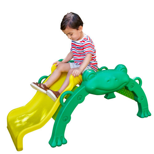 Toddler climbing frame and slide for kids outdoor play in backyard by Kidkraft