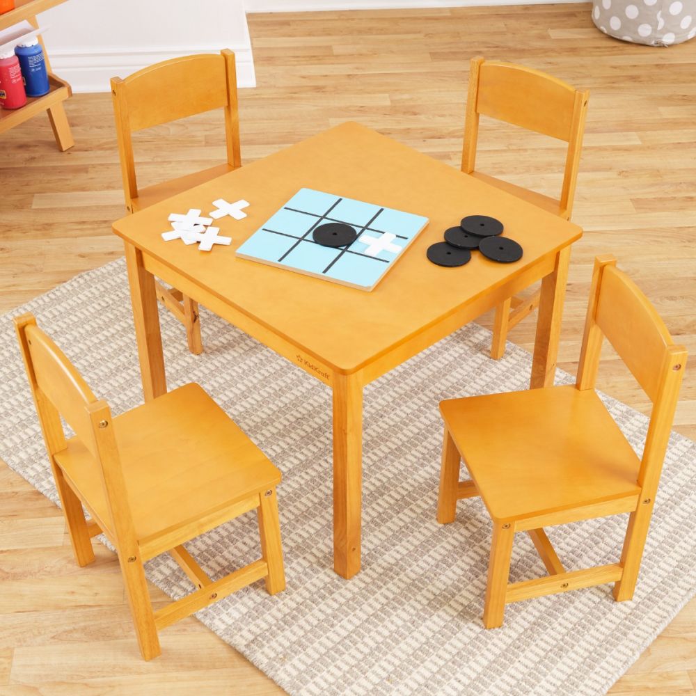 Farmhouse Table & 4 Chairs - Natural