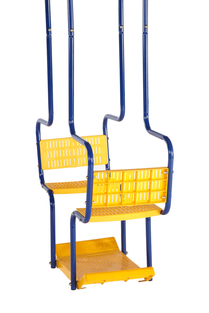 Plum 5-Unit Metal Swing With Slide