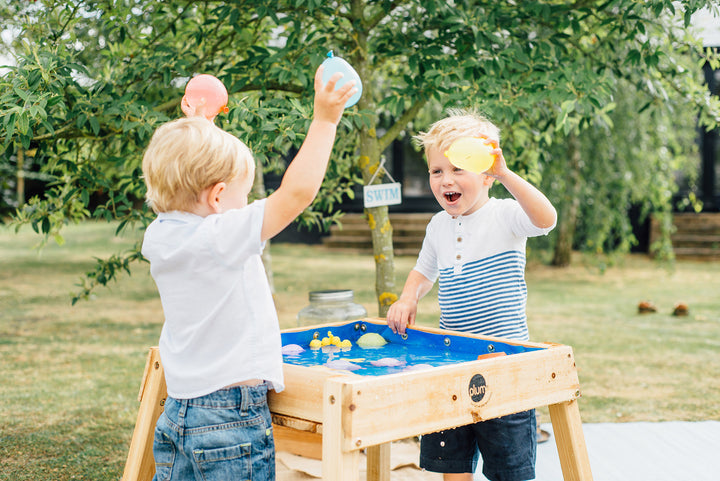 Plum Build and Splash Wooden Table - The  Best Backyard