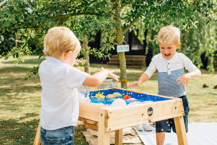 Plum Build and Splash Wooden Table - The  Best Backyard