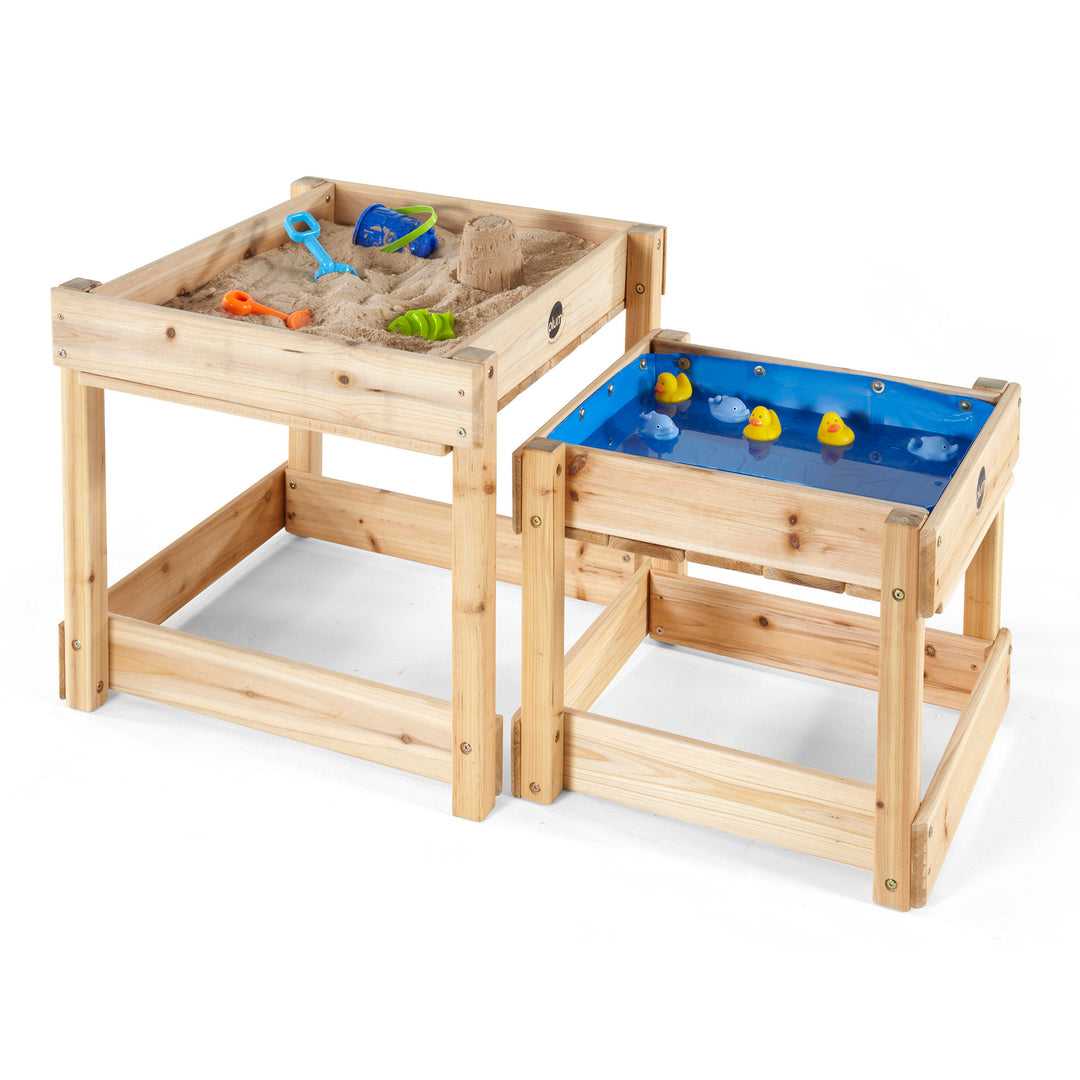 Sandy bay water and sandpit play table