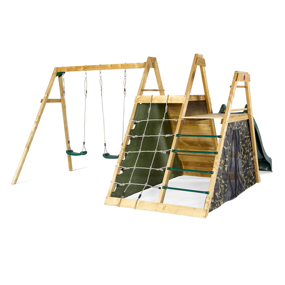 Plum Climbing Pyramid and Swings - The  Best Backyard