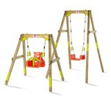 Plum Growing Wooden Swing Set