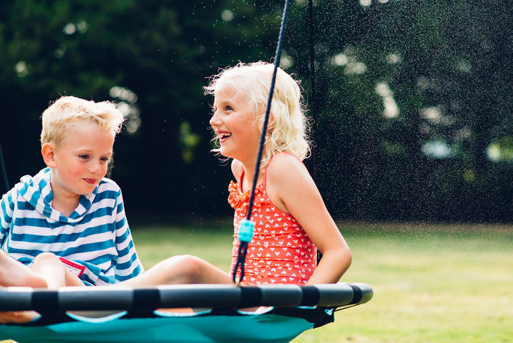 Plum Premium Metal Nest Swing with Mist