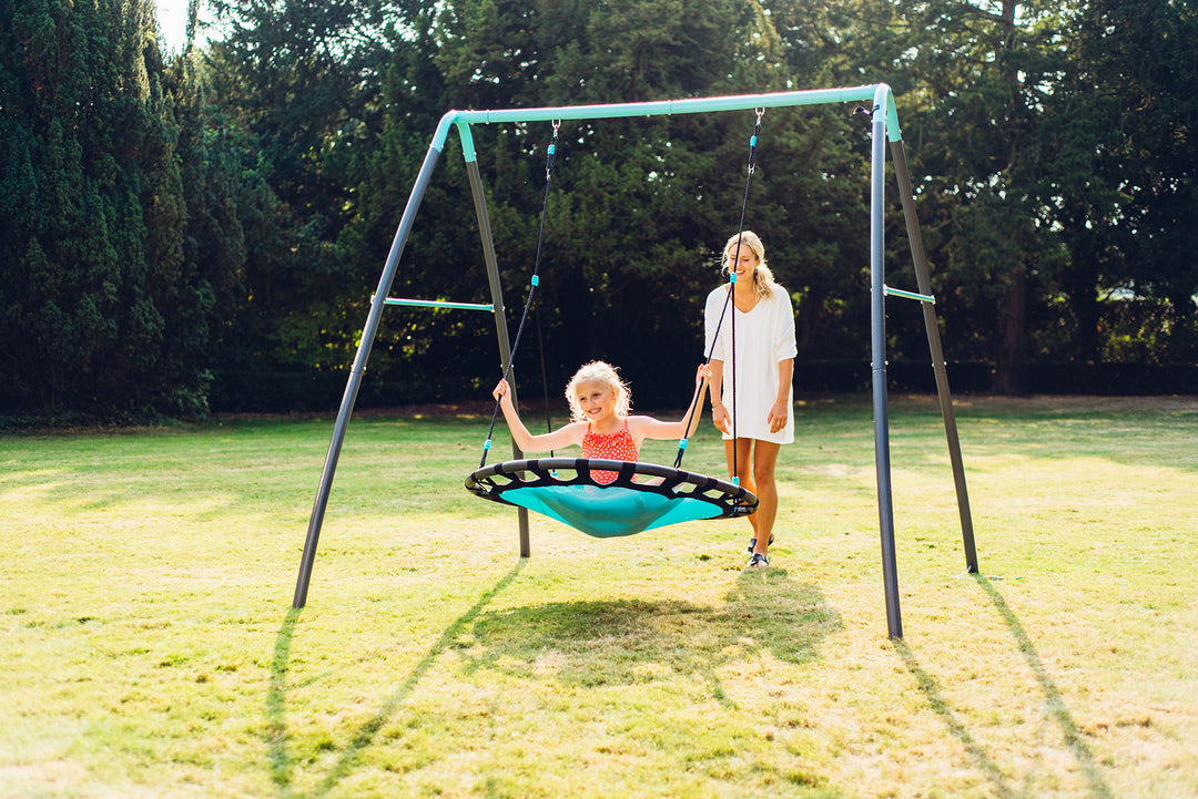 Plum Premium Metal Nest Swing with Mist