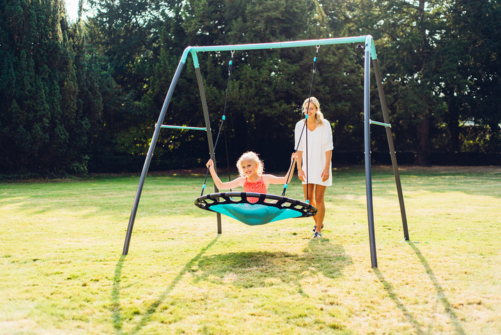 Plum Premium Metal Nest Swing with Mist