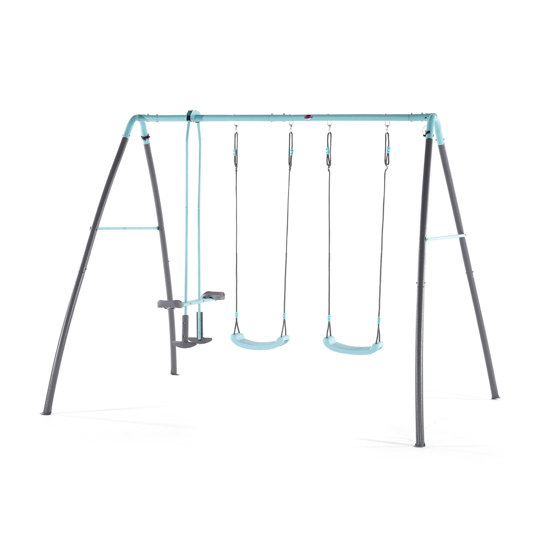 Plum Premium Metal Double Swing & Glider with Mist - The  Best Backyard