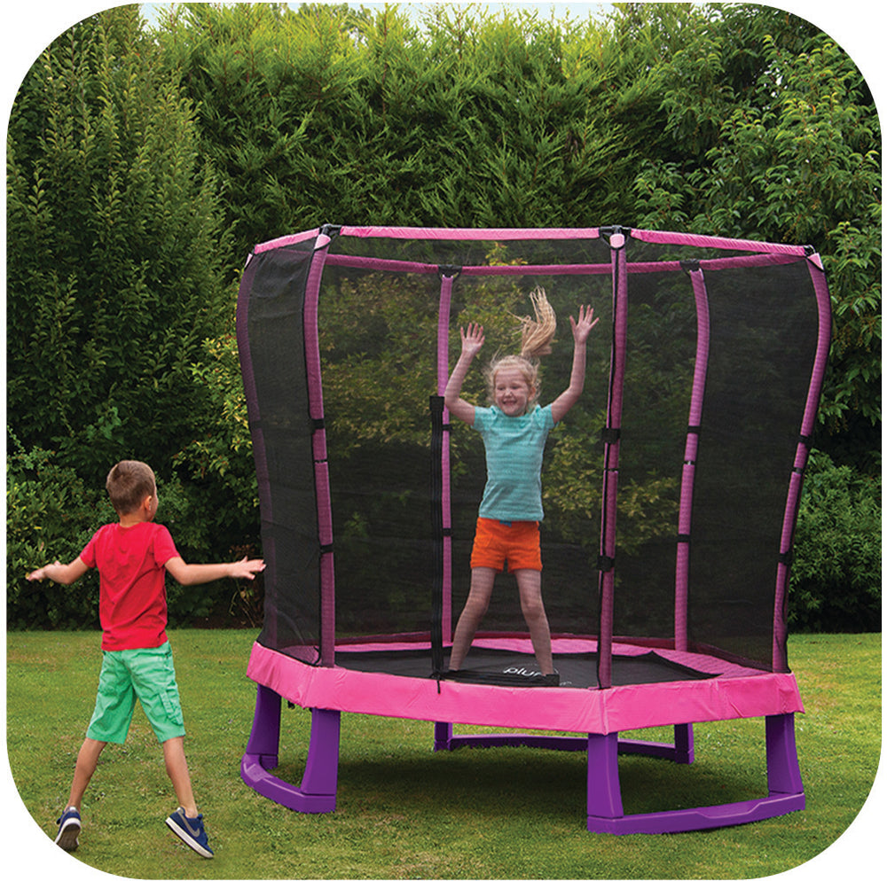 Plum 7ft Junior Jumper Trampoline - Pink - The  Best Backyard