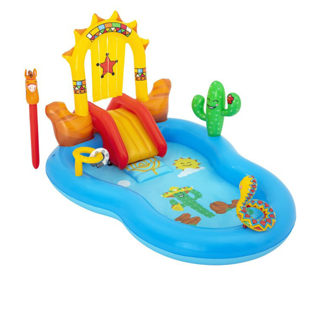 Wild West Water Fun Park Pool With Slide 278L
