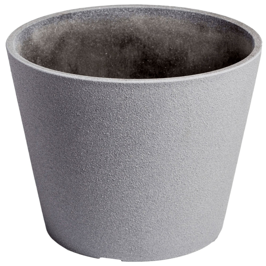 Rendered Grey Planter Pot 25cm - The  Best Backyard